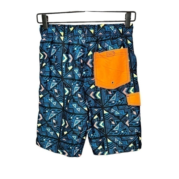 Wave Zone Neon Swim Shorts, Size 14/16 - Picture 3 of 4
